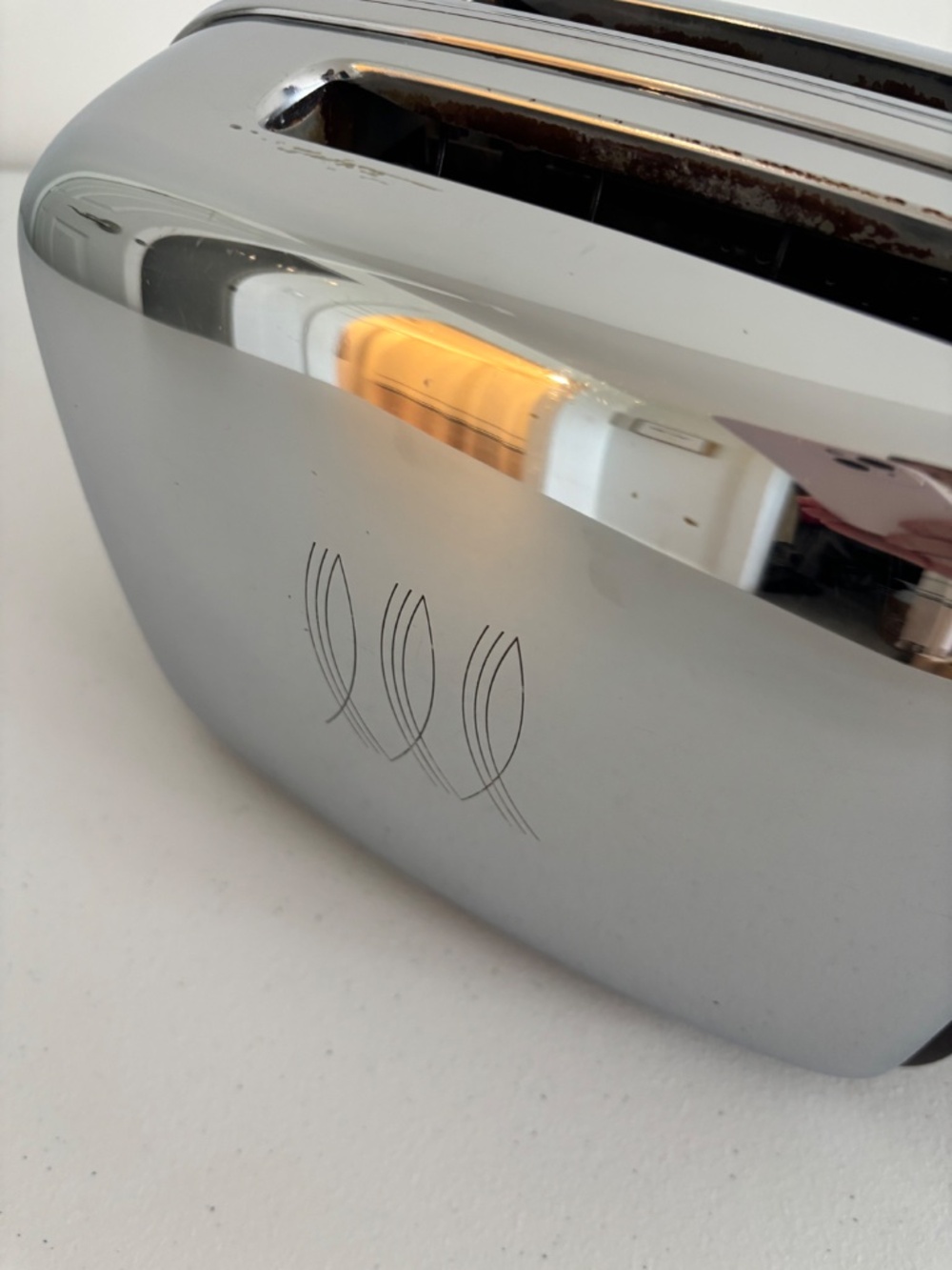 Vintage 1950's chrome Toastmaster 1B14 two slice toaster mid century working - Picture 4 of 16